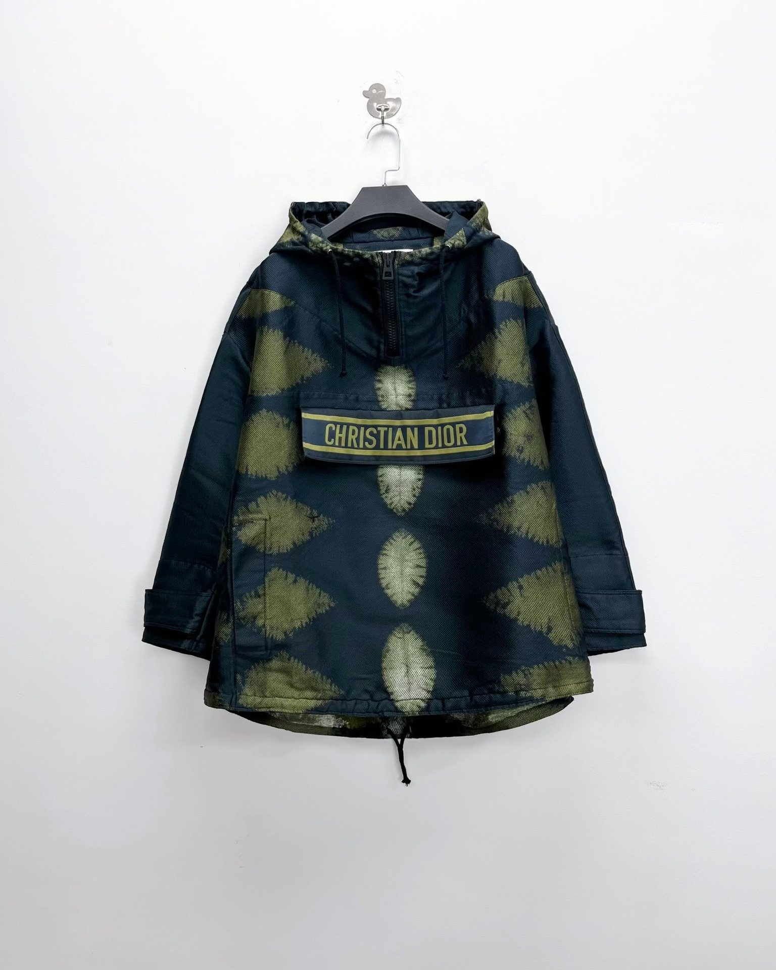 Dior Green Gradient Tie-Dye Half-Zip Jacket