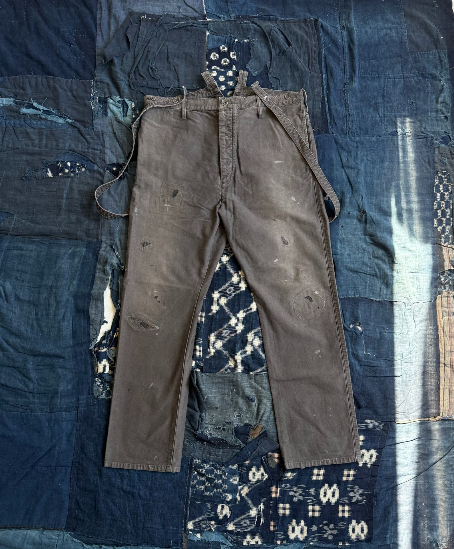Visvim 21SS Traveller Braces Pants DMGD