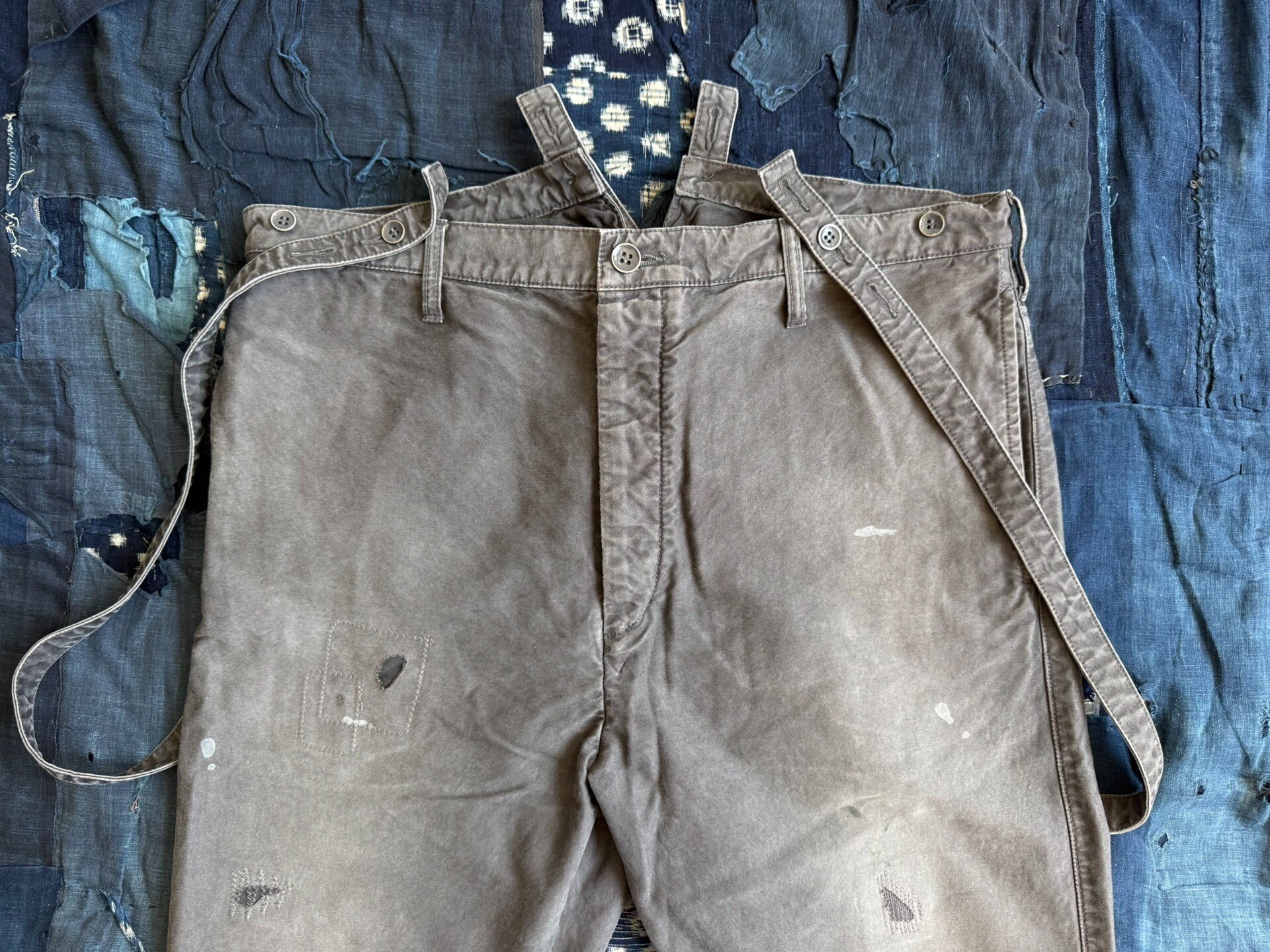 Visvim 21SS Traveller Braces Pants DMGD — label