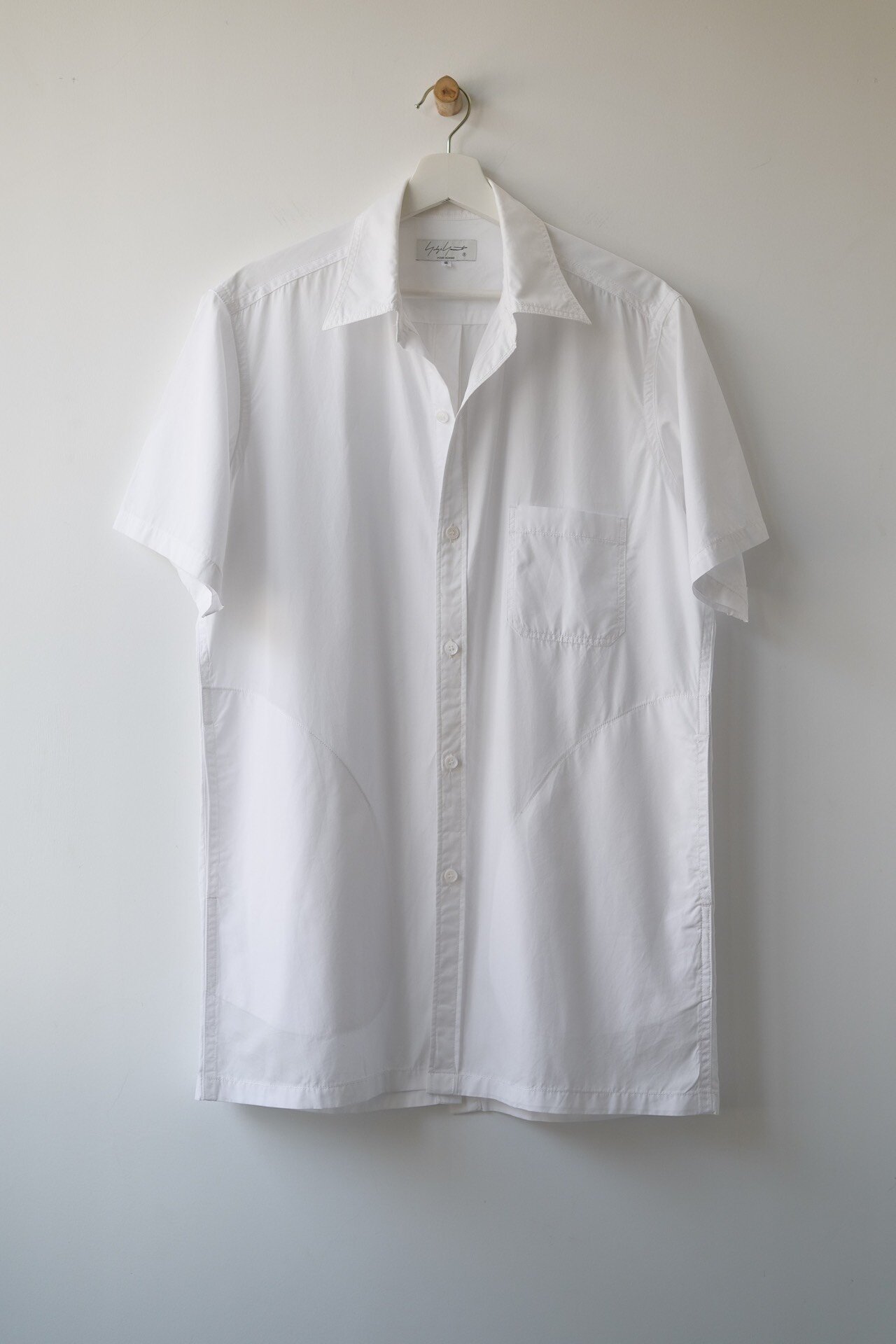 Yohji Yamamoto Pour Homme 22SS Back Button Short Sleeve Shirt