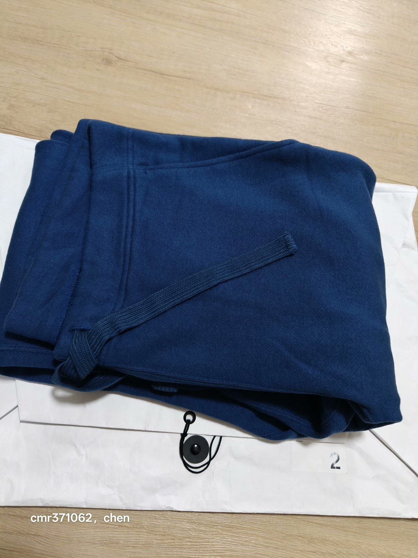 VISVIM 26SS Blue Sweat Pants — label