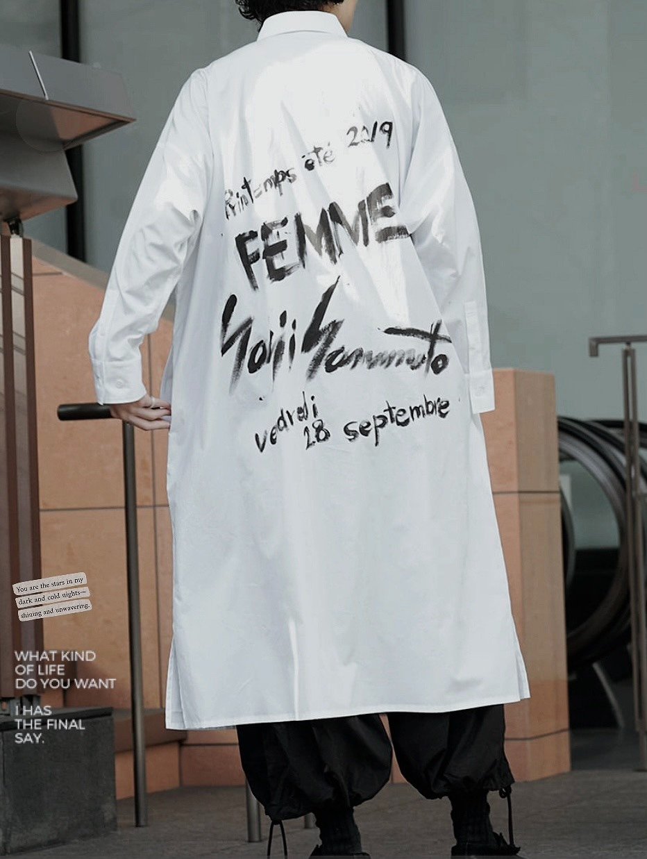 Yohji Yamamoto 19SS Handwritten Shirt