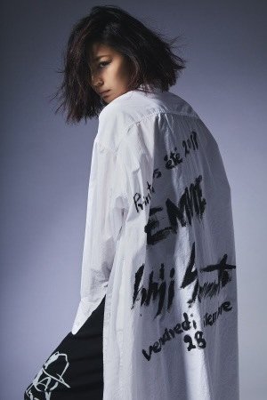 Yohji Yamamoto 19SS Handwritten Shirt — label
