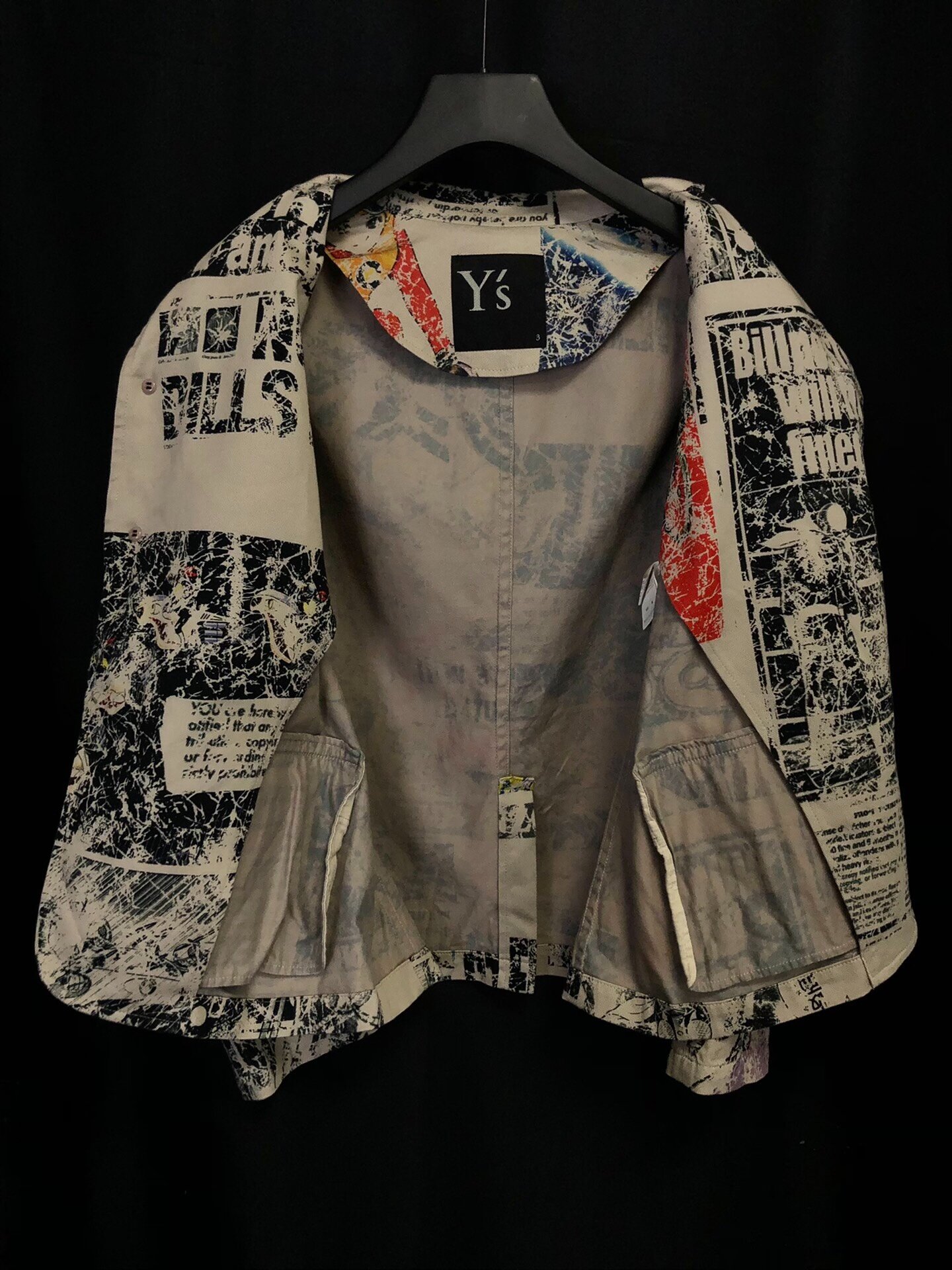 Yohji Yamamoto 07AW Shotaro Ishinomori Jacket — detail