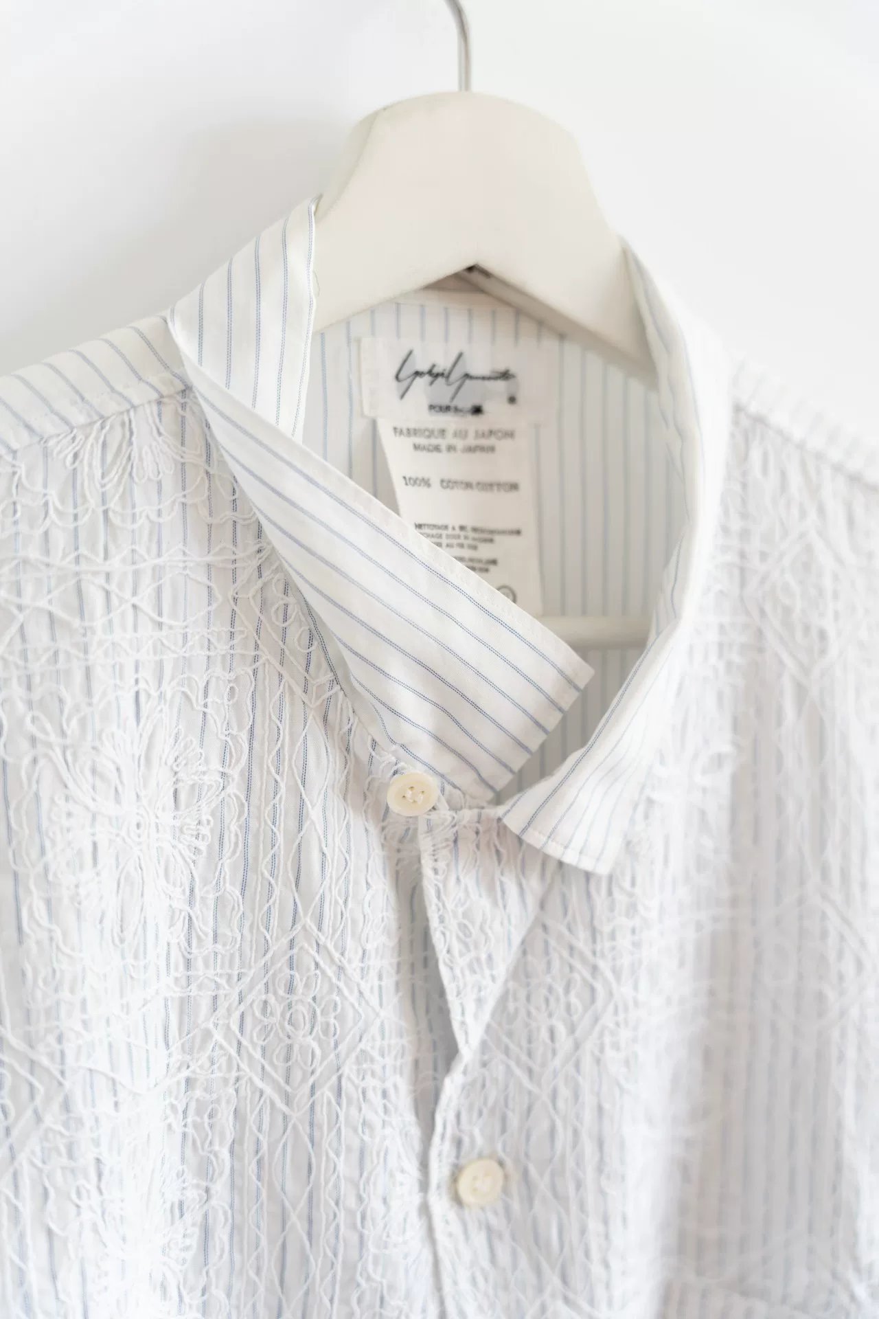 Yohji Yamamoto 85ss Tuareg Embroidered Shirt — label
