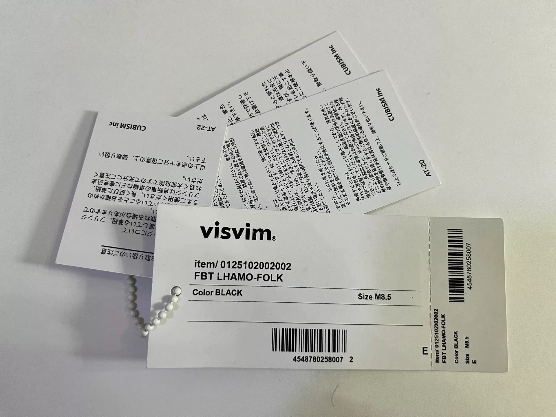 VISVIM 25SS FBT LHAMO-FOLK — label