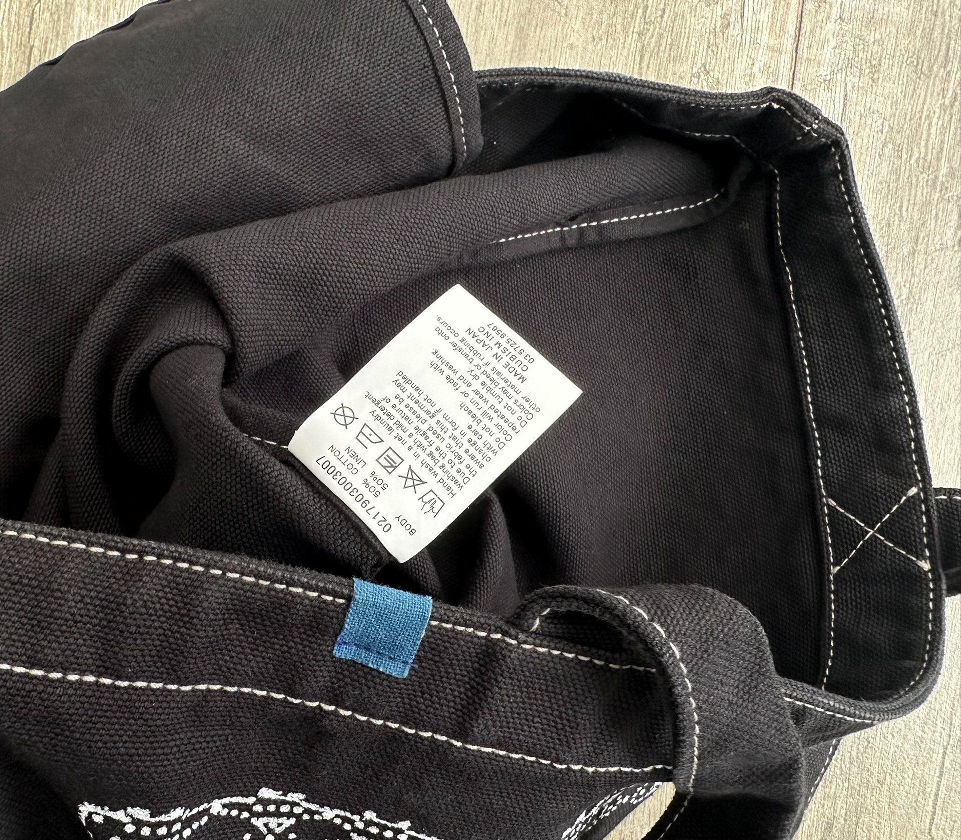 Visvim ICT Canvas Tote L Bandana — back
