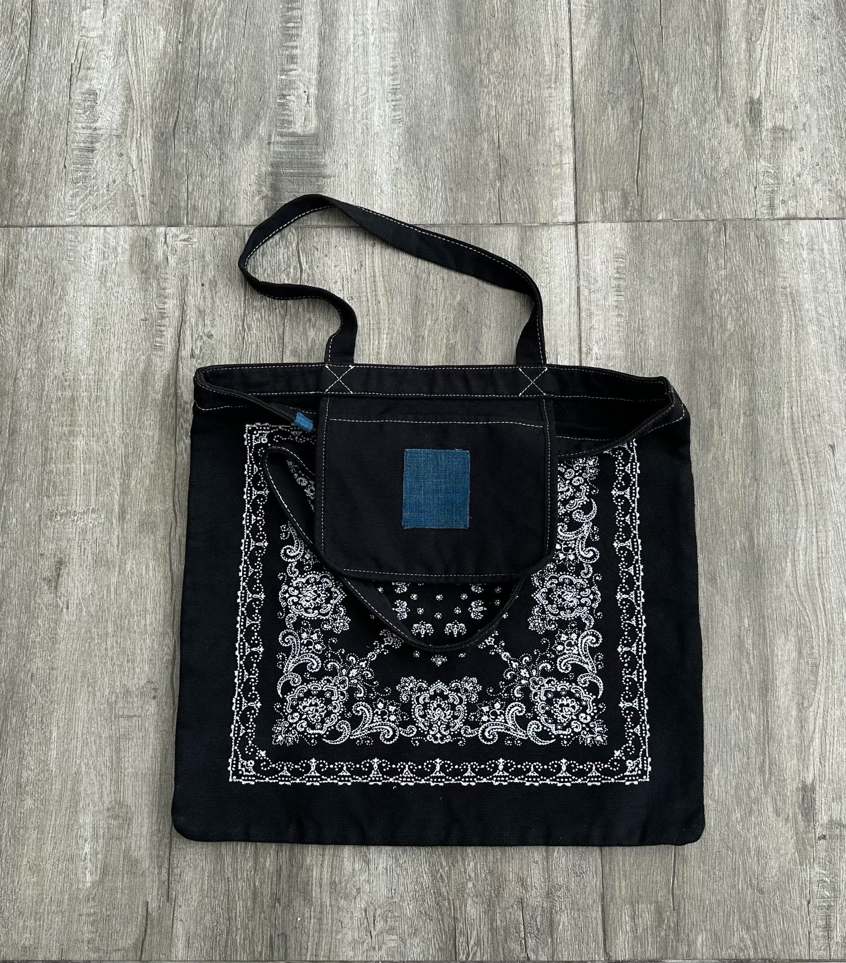 Visvim ICT Canvas Tote L Bandana — detail