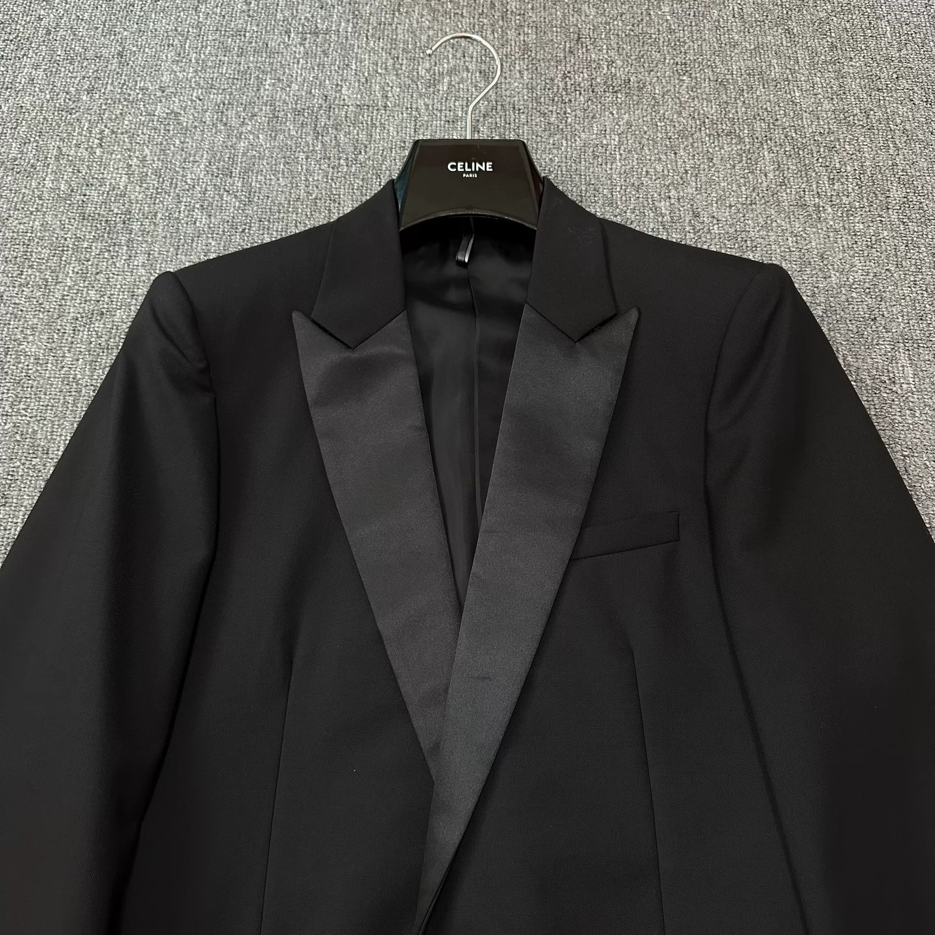 Dior Homme Silk Lapel Smoking Suit — detail