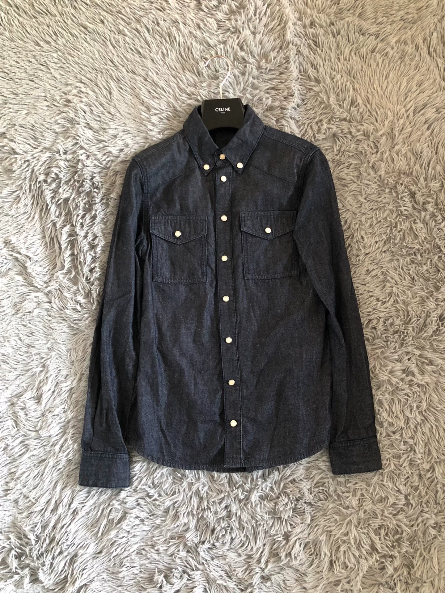 Givenchy Back Logo Denim Shirt Jacket