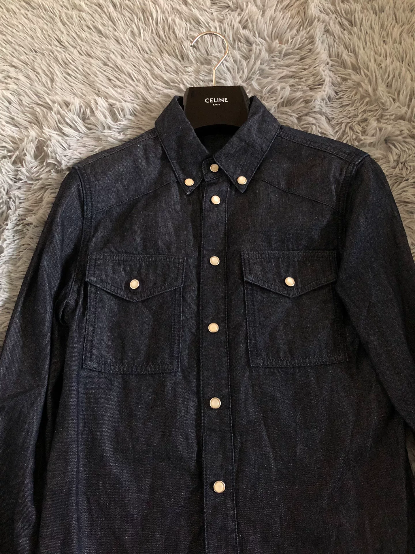 Givenchy Back Logo Denim Shirt Jacket — front