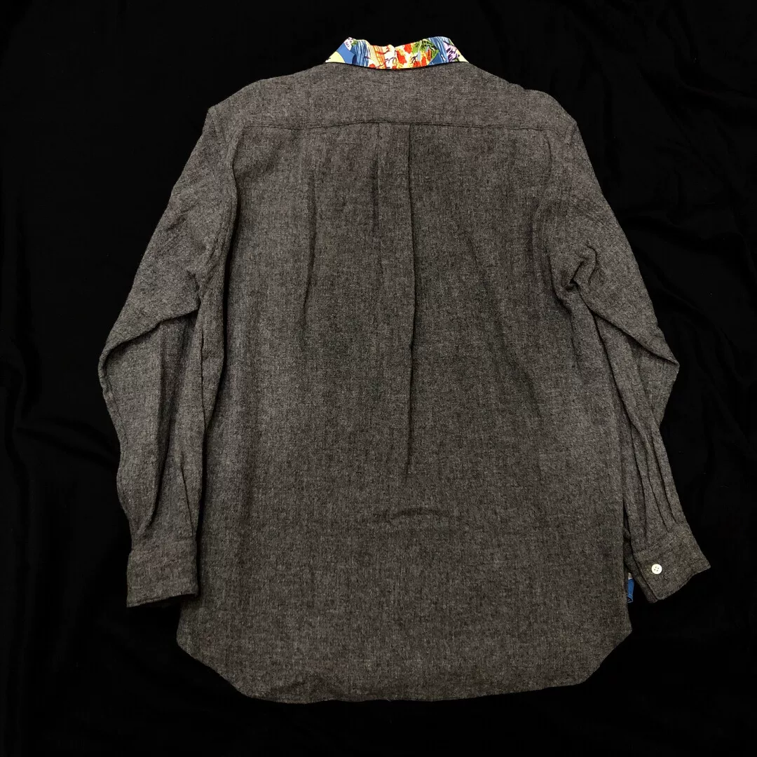 Comme des Garçons 99AW Mount Fuji Felted Shirt — detail