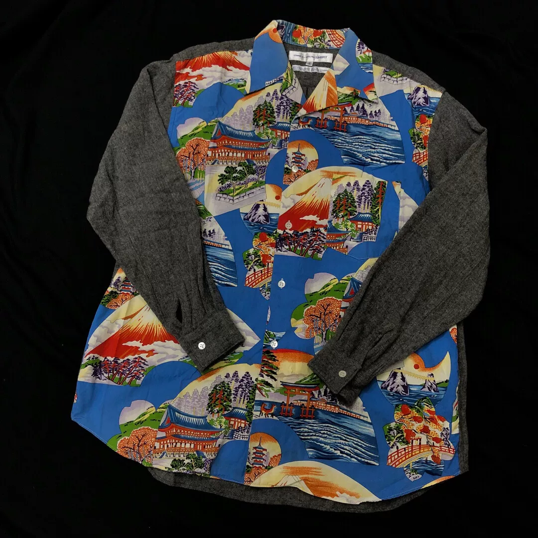Comme des Garçons 99AW Mount Fuji Felted Shirt — front