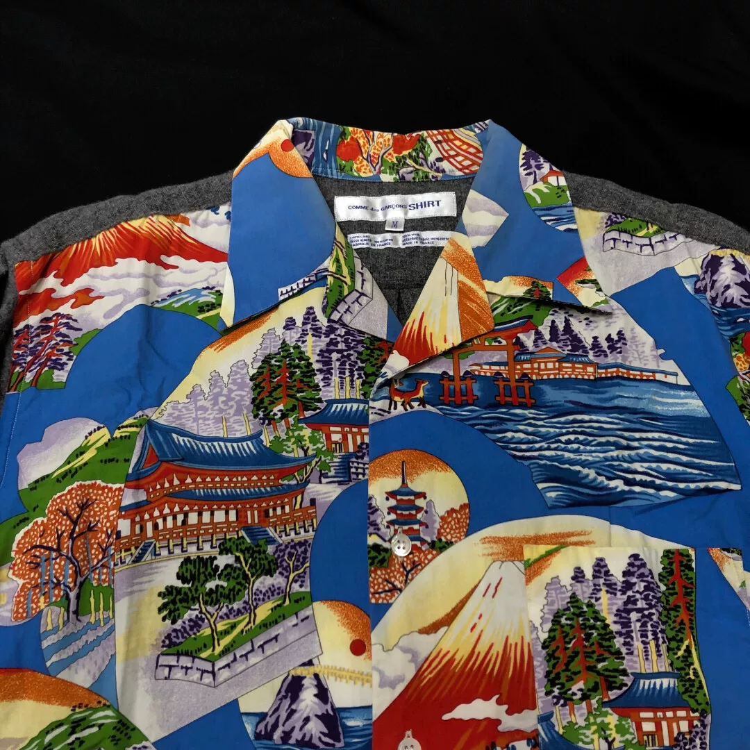 Comme des Garçons 99AW Mount Fuji Felted Shirt — back