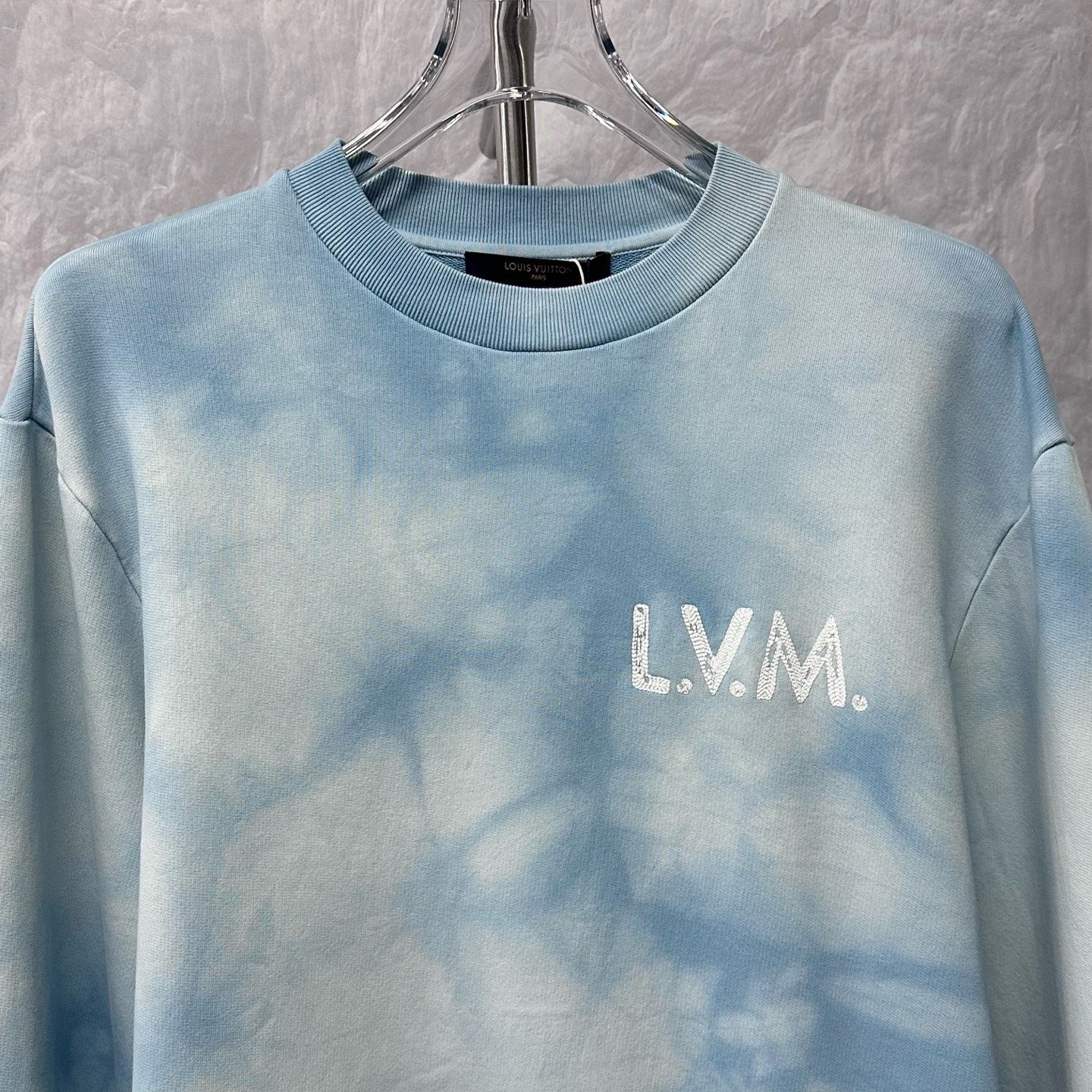 Louis Vuitton SS26 Tie-Dye Embroidered Sweater — front