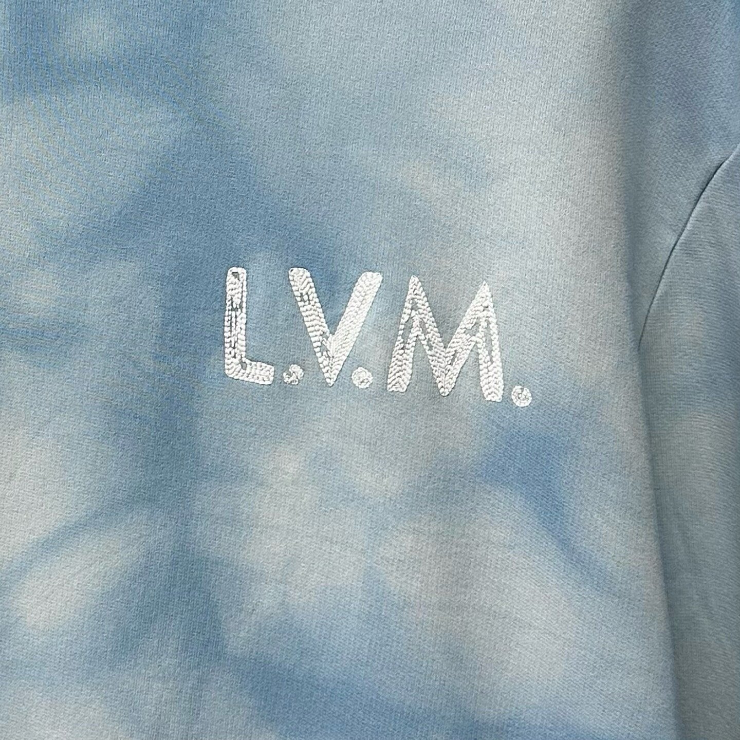 Louis Vuitton SS26 Tie-Dye Embroidered Sweater — detail