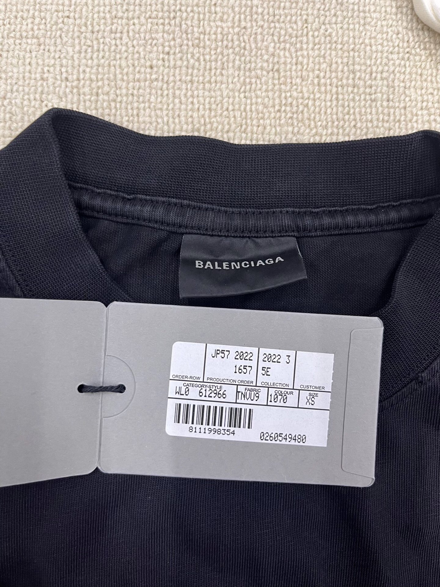 Balenciaga FW22 Be Different 2B Logo T-shirt — back