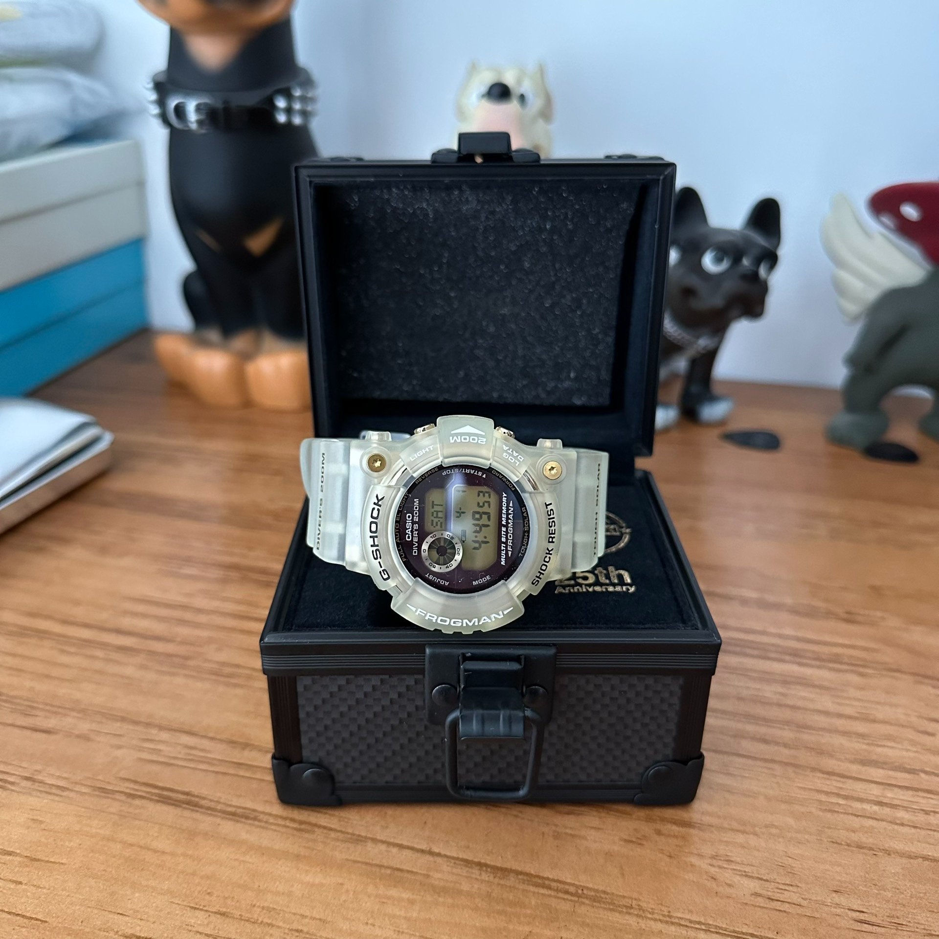 Casio GW-225A 25th Anniversary Transparent Frogman — front
