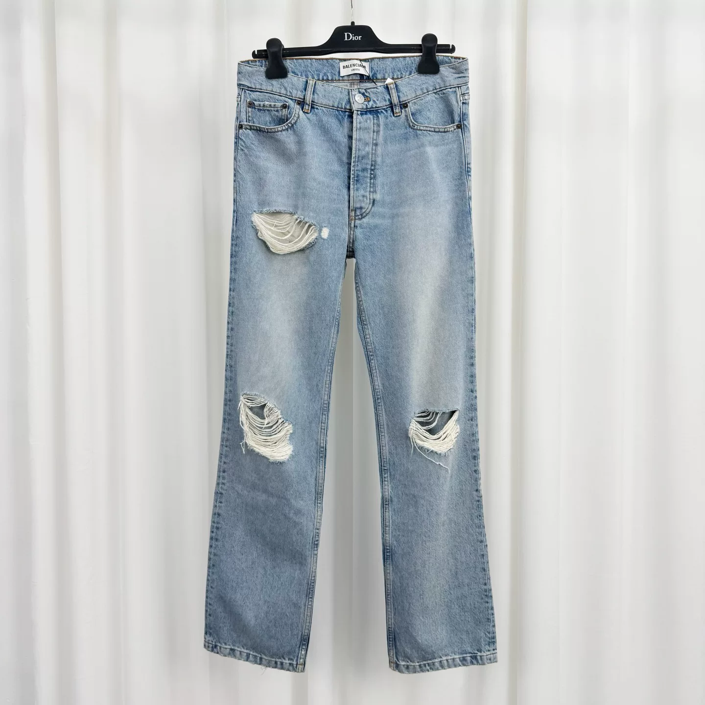 Balenciaga Washed Distressed Jeans