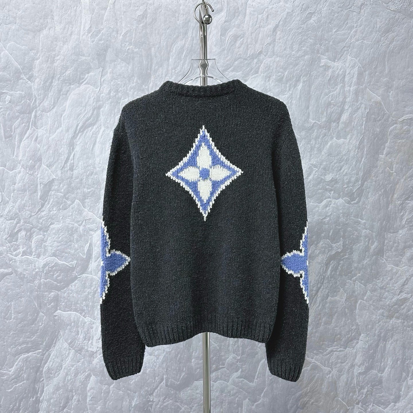 Louis Vuitton SS25 Ski Clover Knit Sweater — back