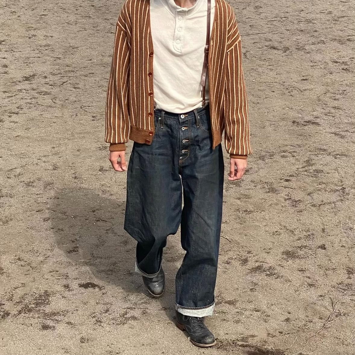 Sugarhill Classic Rigid Indigo Denim Pants — front