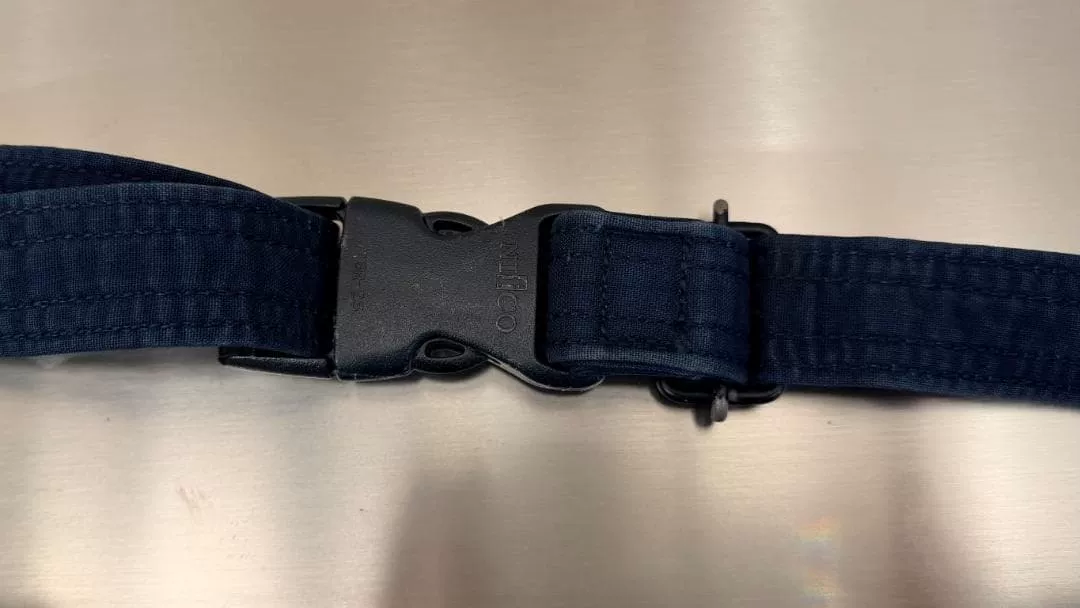 PORTER Indigo-Dyed Blue Waist Bag — front