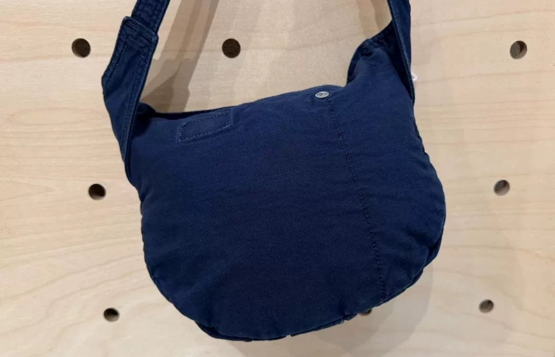 PORTER Indigo-Dyed Blue Waist Bag — back