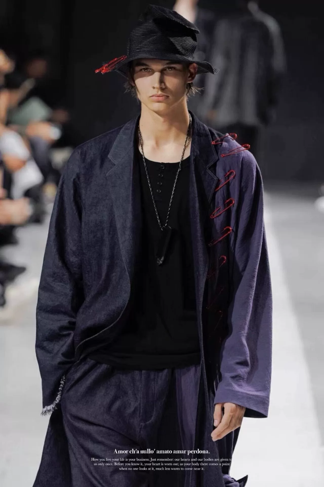 Yohji Yamamoto 24SS Asymmetrical Hat — back