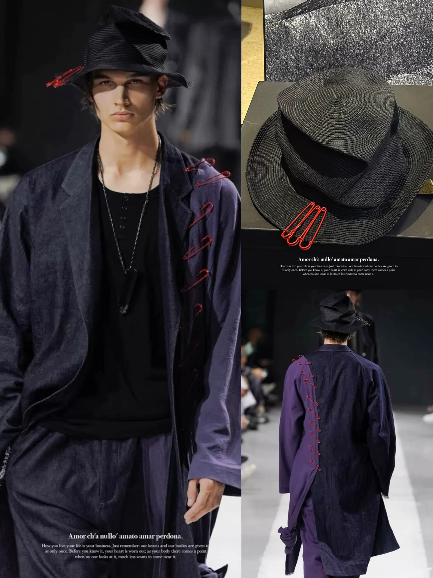 Yohji Yamamoto 24SS Asymmetrical Hat — front