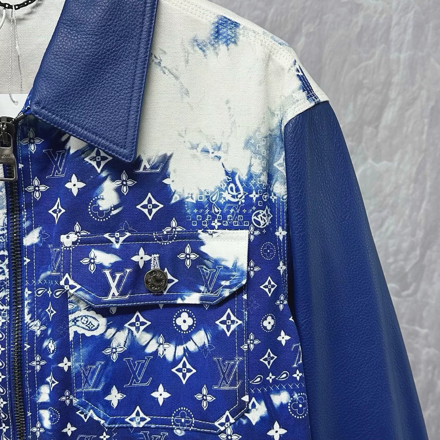 Louis Vuitton Bandana Tie-Dye Denim Jacket — detail