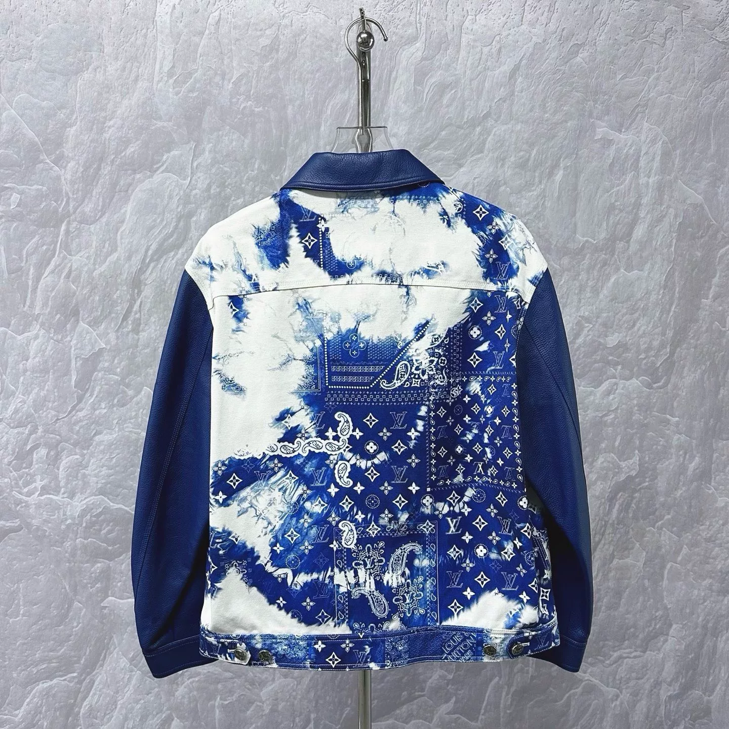 Louis Vuitton Bandana Tie-Dye Denim Jacket — back
