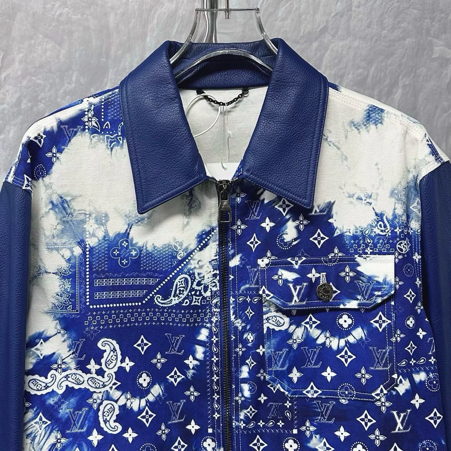 Louis Vuitton Bandana Tie-Dye Denim Jacket — front