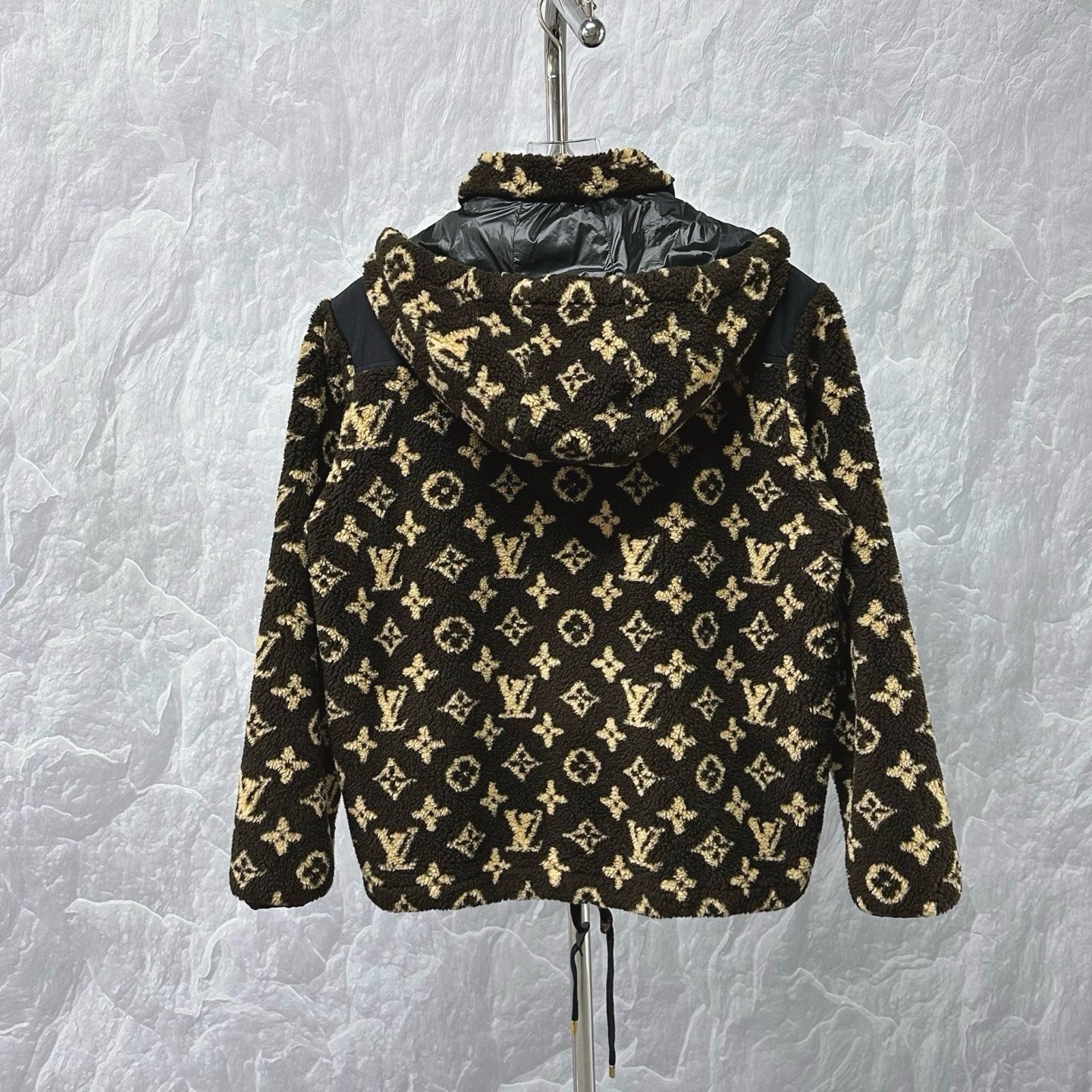 Louis Vuitton Monogram Hooded Teddy Coat — back
