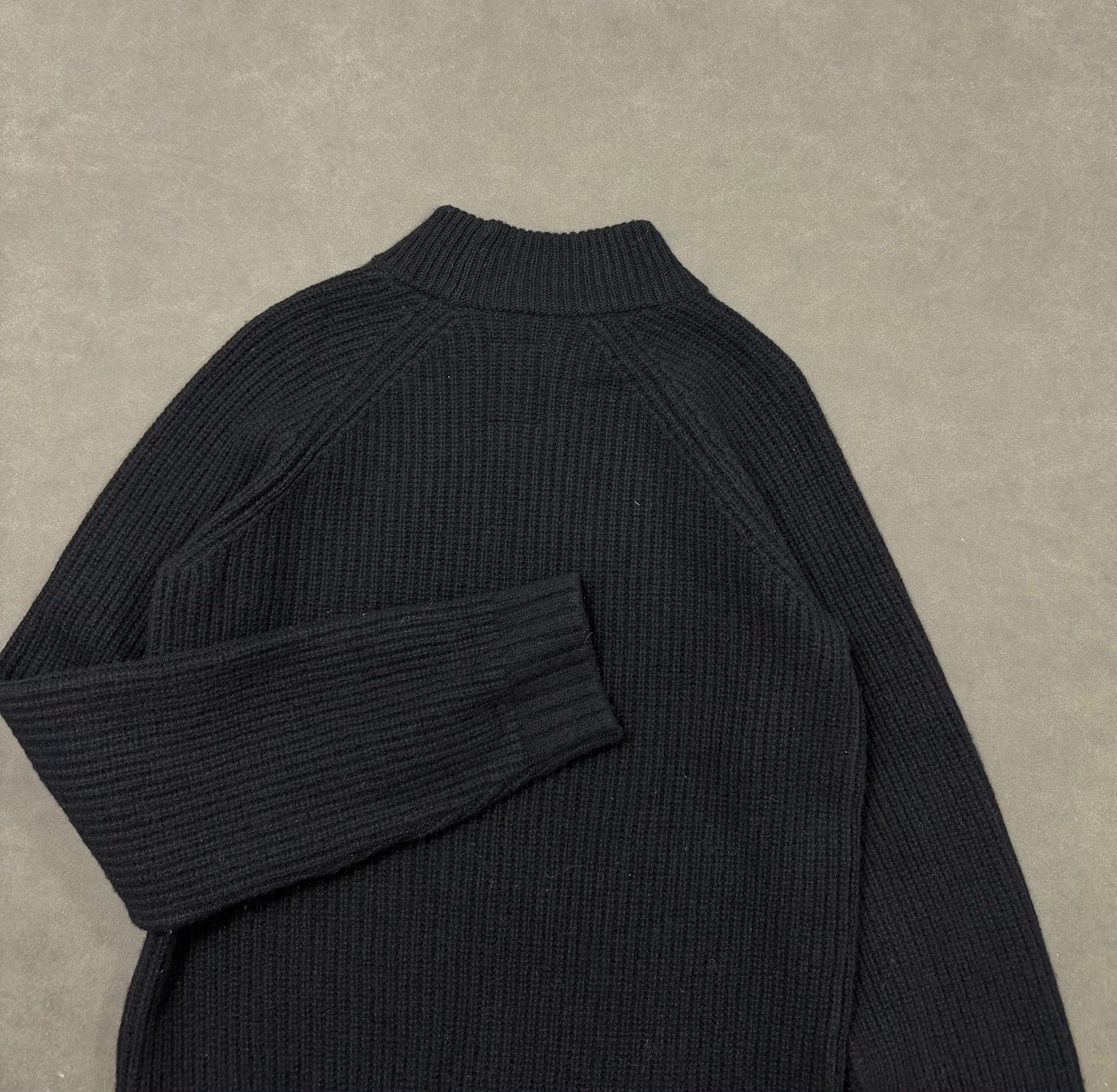 VISVIM Black Turtleneck Sweater — back