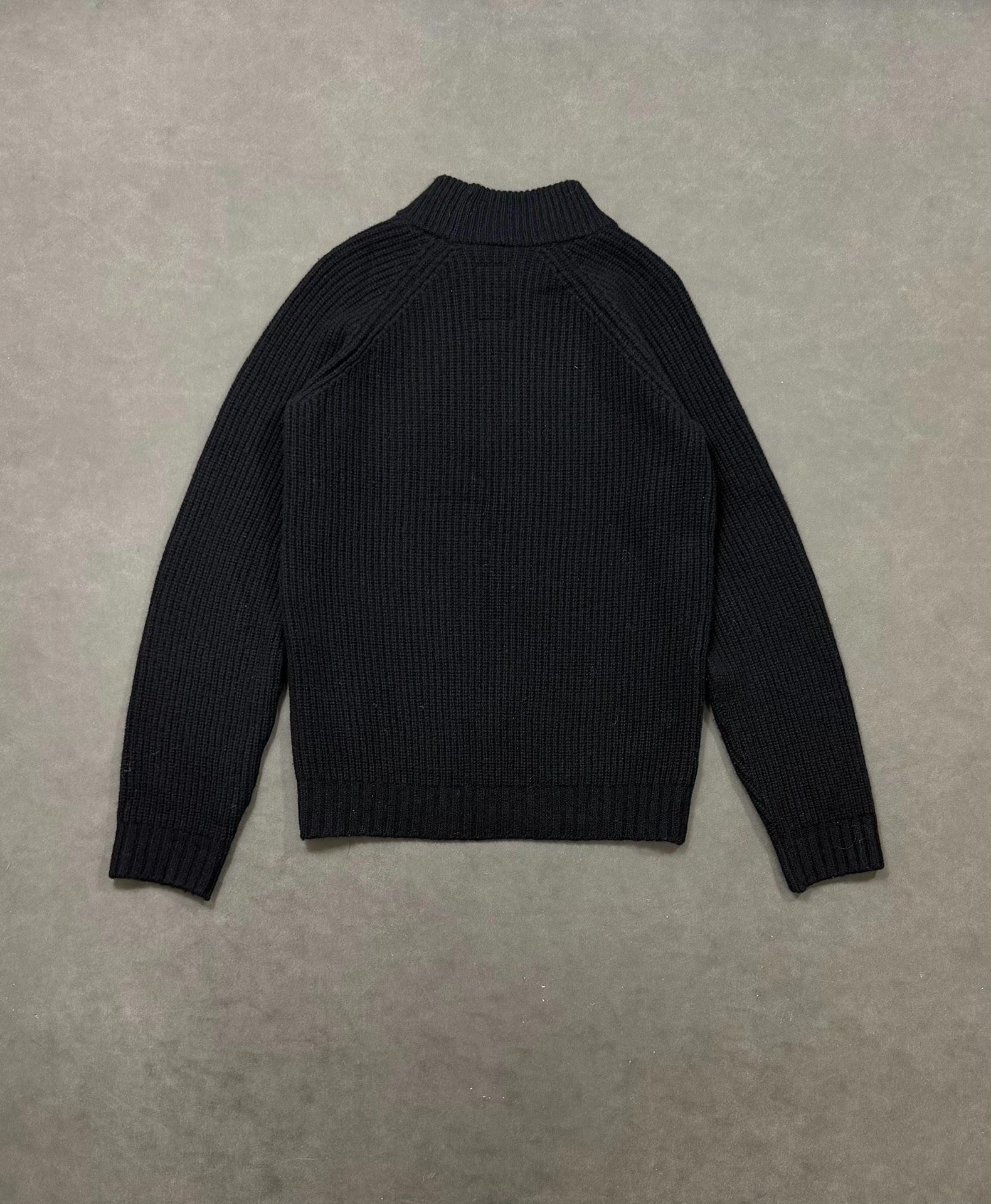 VISVIM Black Turtleneck Sweater — detail