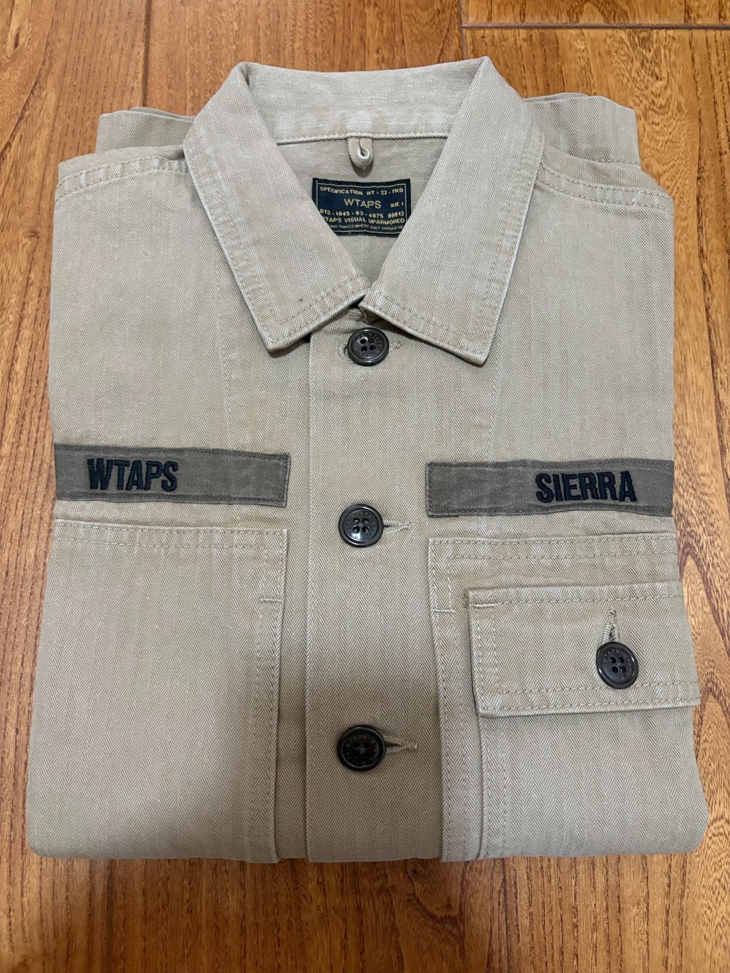 WTAPS HBT LS 16AW Shirt Jacket — detail