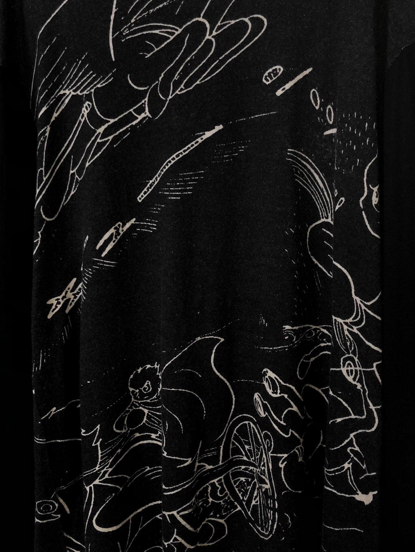 Yohji Yamamoto Cyborg 009 Patchwork Sweater — detail