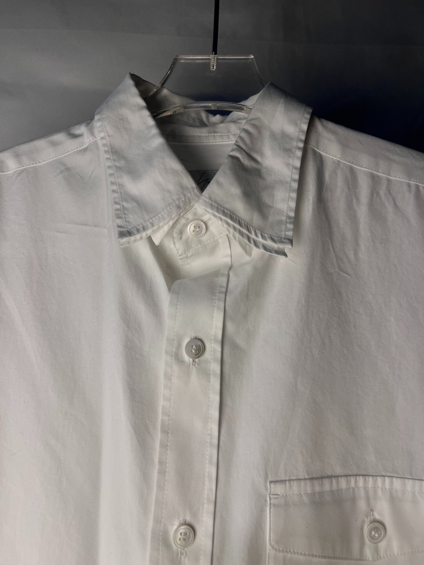 Yohji Yamamoto 25AW Triple Collar Shirt — front