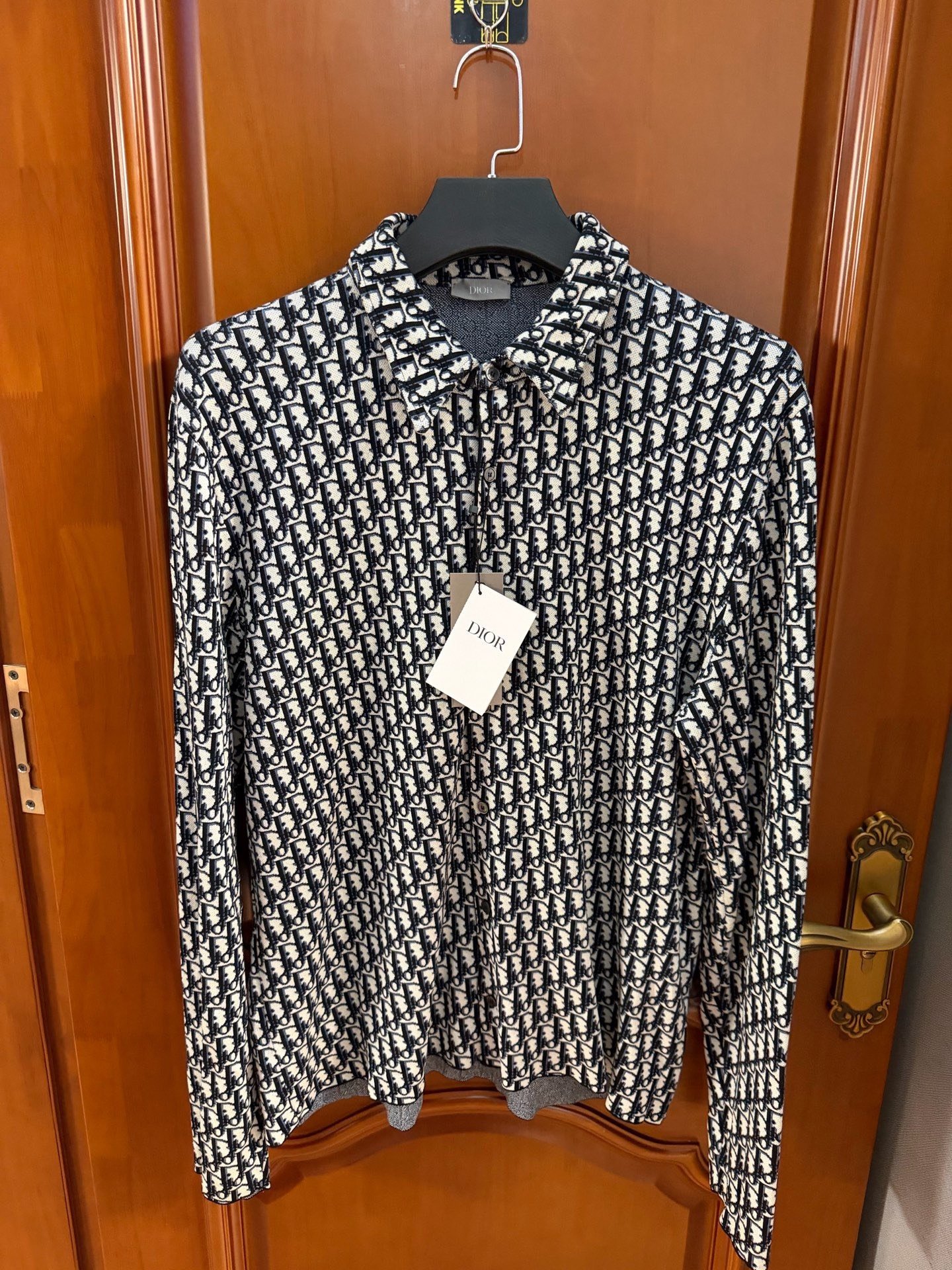 Dior All-Over Logo Long-Sleeve Shirt