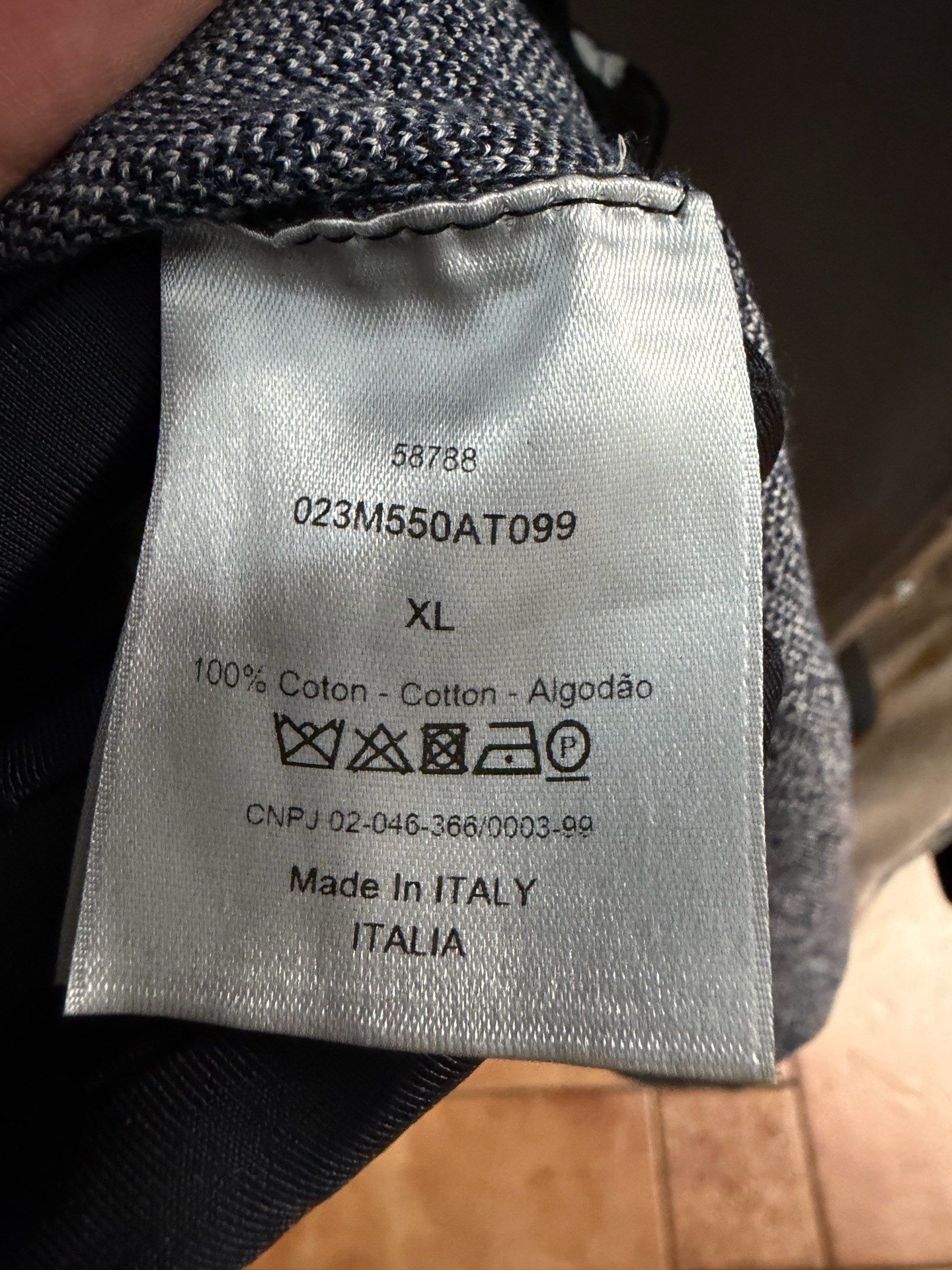Dior All-Over Logo Long-Sleeve Shirt — back