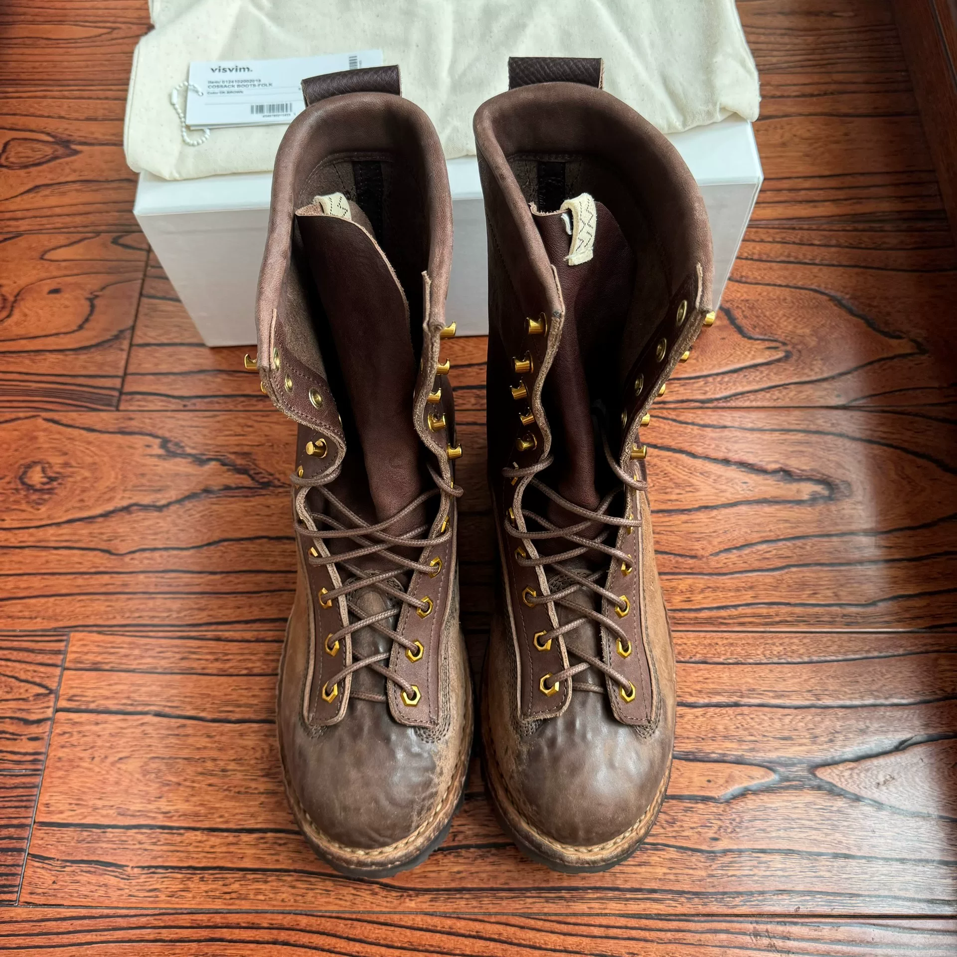 VISVIM COSSACK BOOTS-FOLK — front
