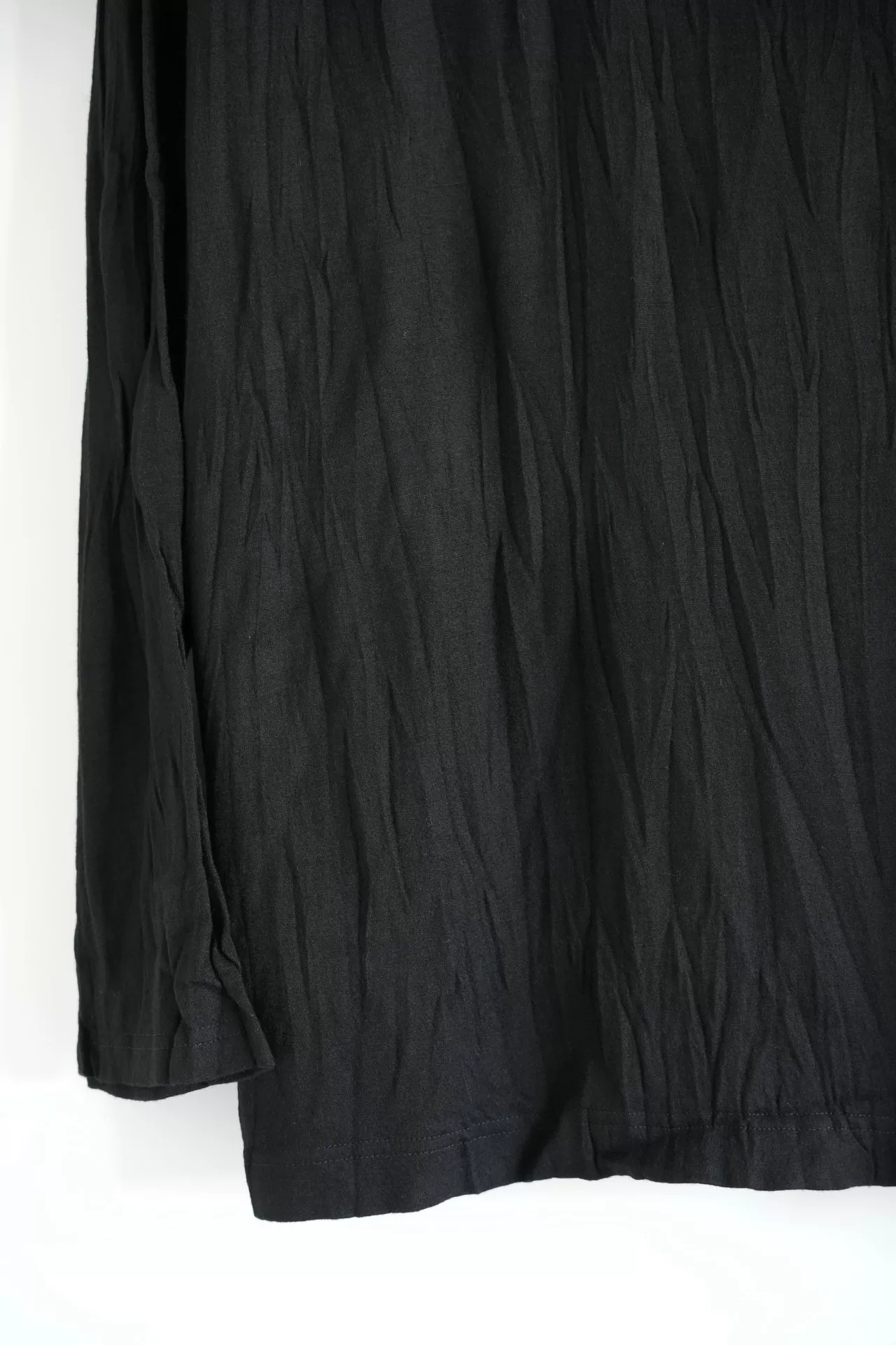 Yohji Yamamoto 24AW Pleated Wool Turtleneck — label