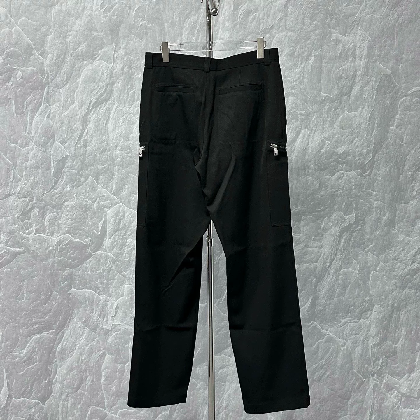 Louis Vuitton SS25 Logo Wool Pants — back