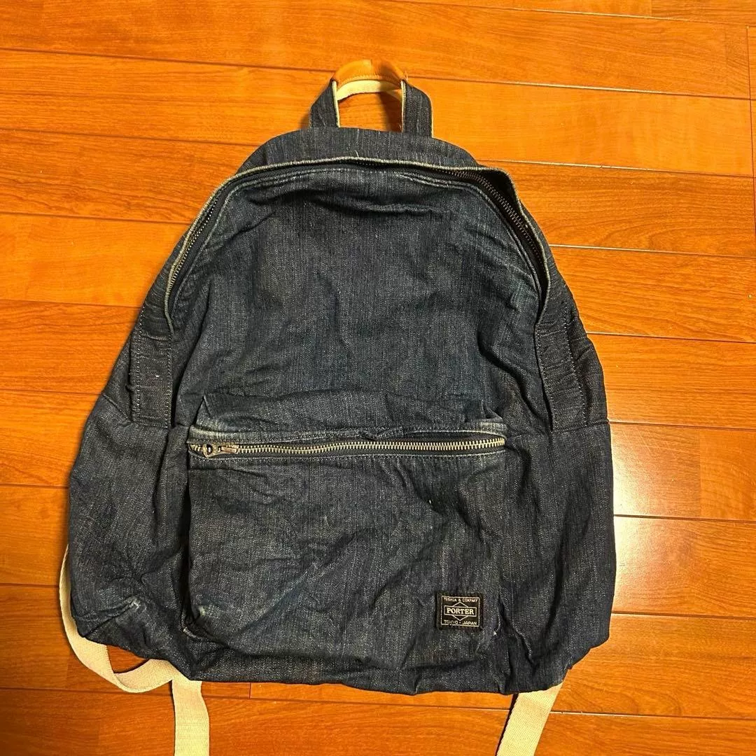 Porter Dark Blue Denim Backpack 16L