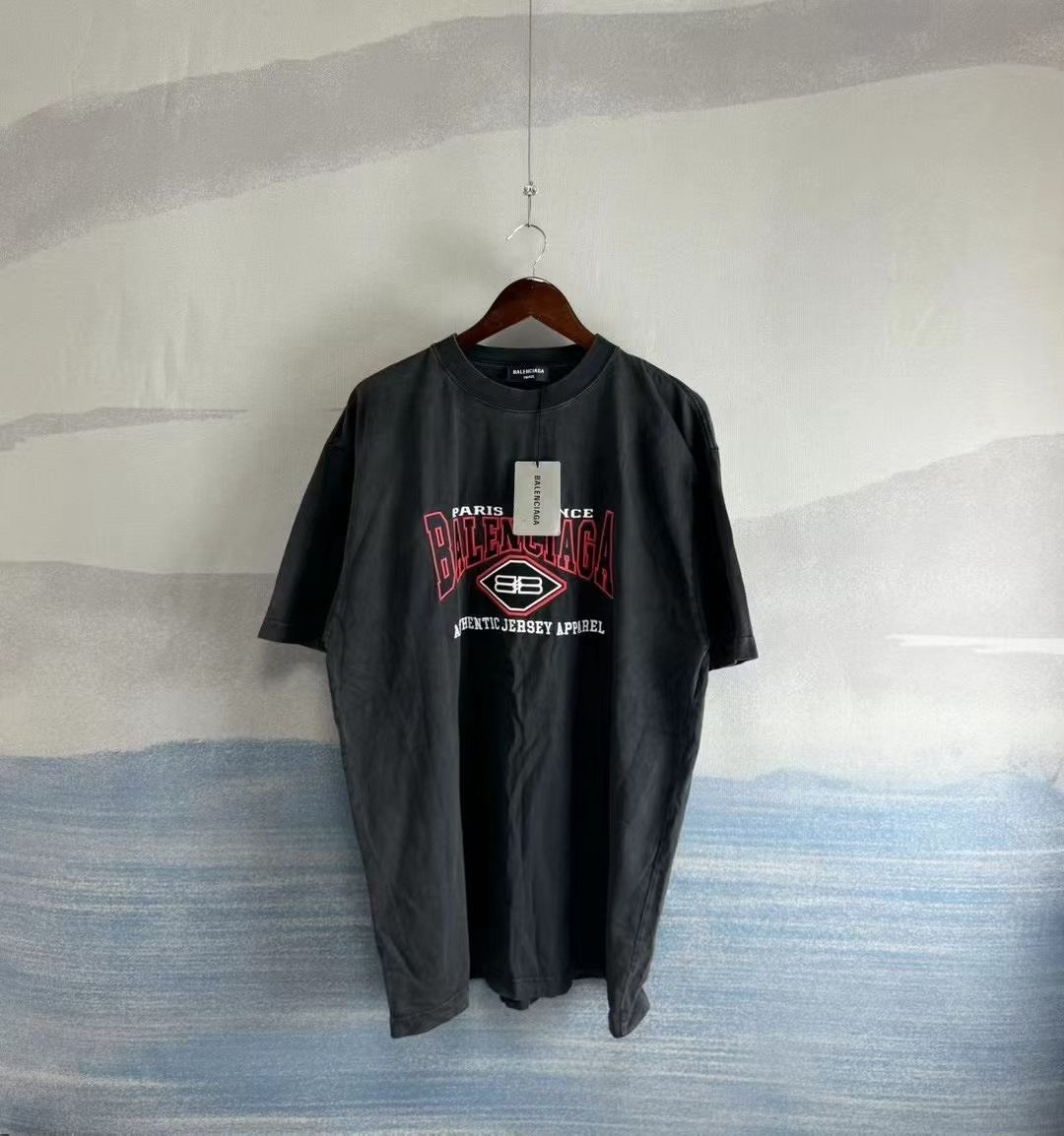 Balenciaga Distressed Batman Embroidered T-Shirt