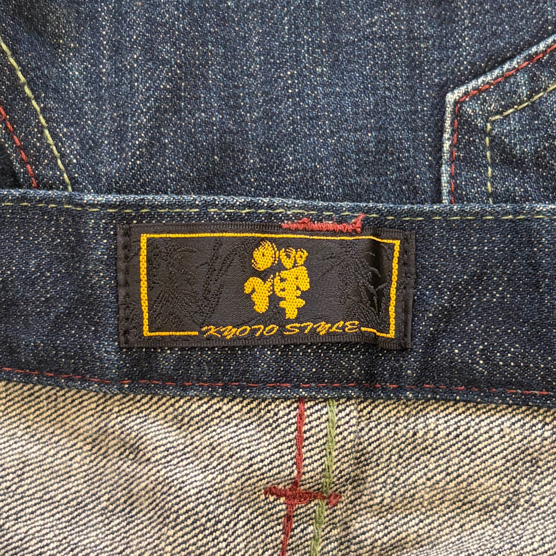 ZEN Kyoto Yuzen Koi Hand-painted Jeans — back