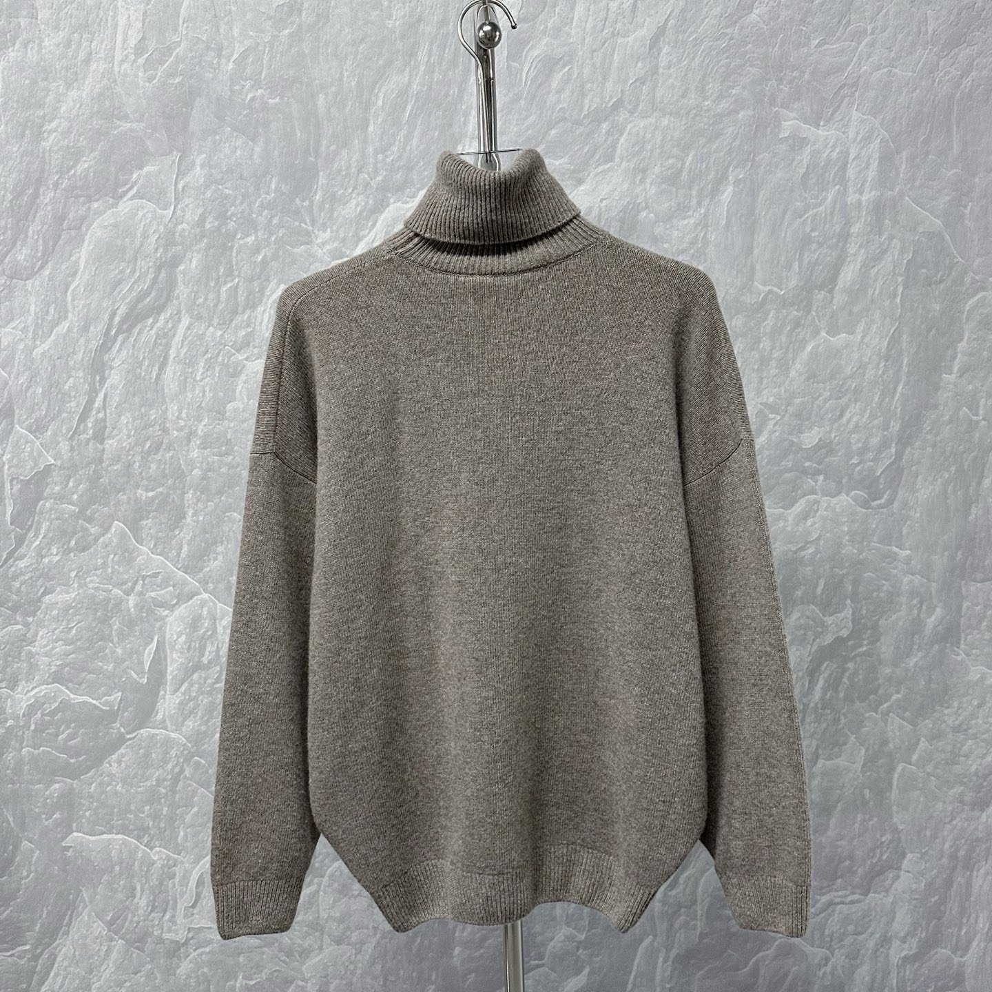 Balenciaga 2B Embroidery Turtleneck Wool Sweater — back