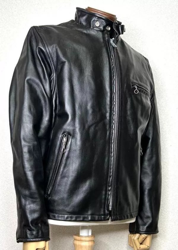 Schott Size 38 Cowhide Leather Jacket — front
