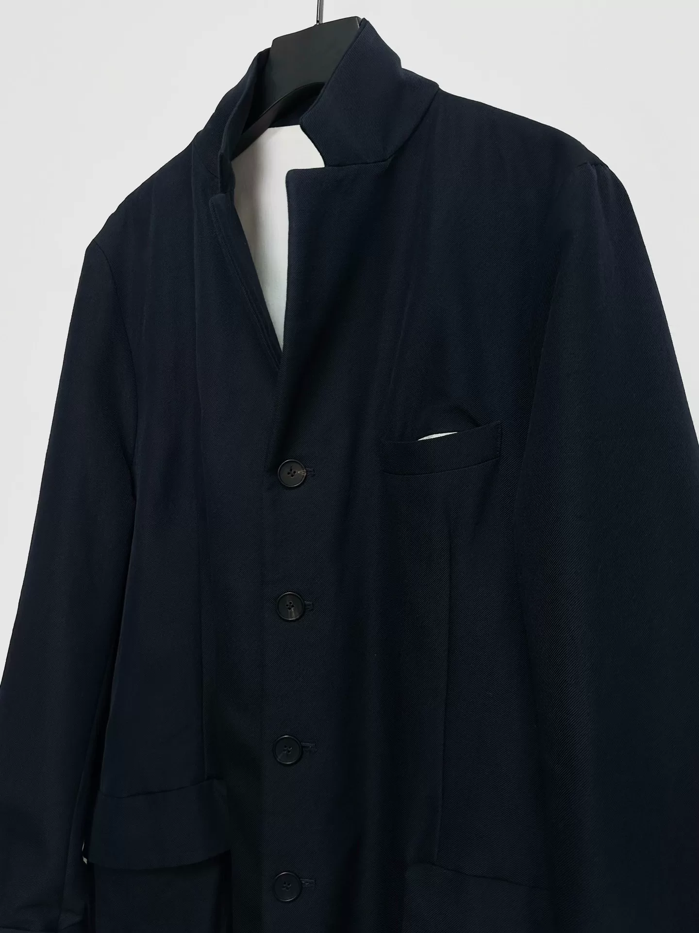 Bergfabel Twill Cotton Long Coat — label