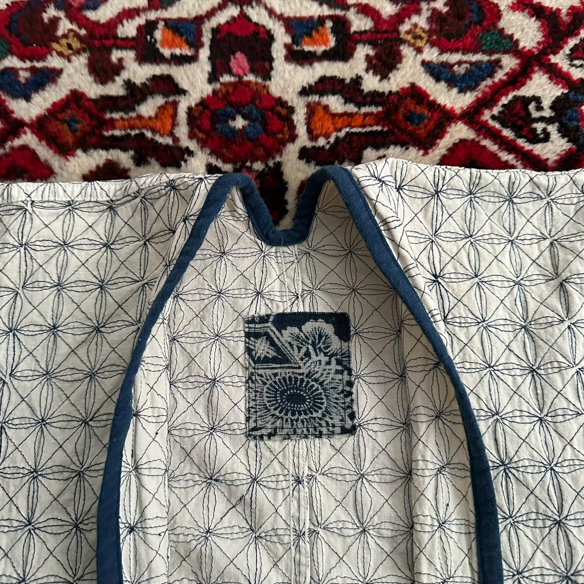 VISVIM 16AW SANJURO COAT SASHIKO — back